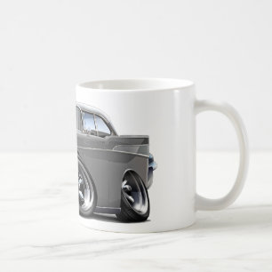 1957 Chevy Belair Grey-White Hot Rod Coffee Mug