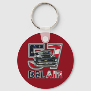 1957 Chevy Belair Key Chain. Key Ring