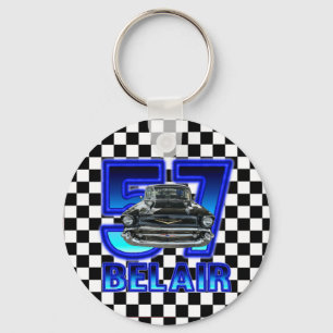 1957 Chevy Belair Key Chain. Ring