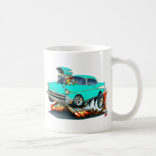 1957 Chevy Belair Turquoise Car Coffee Mug