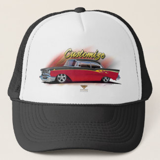 1957 chevy hot rod custom hat