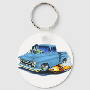 1957 Chevy Pickup Lt Blue Key Ring