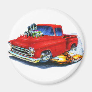 1957 Chevy Pickup Red Magnet