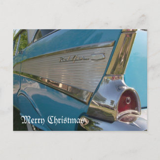 1957 Chevy Postcard Merry Christmas Card