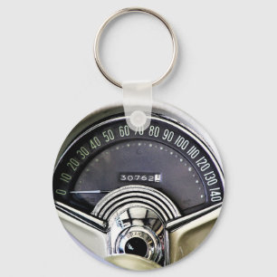 1957 Classic Sports Car Speedometer Key Ring