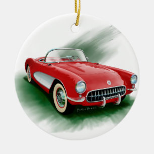1957 Corvette Ceramic Ornament