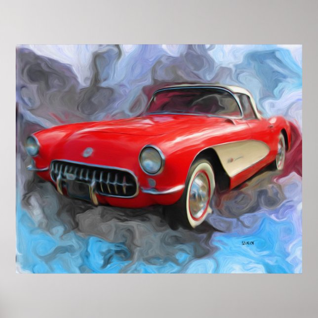 1957 Corvette Poster (Front)