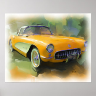 1957 Corvette Poster