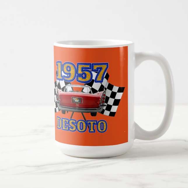 1957 Desoto Firelite Orange Mug. Coffee Mug (Right)