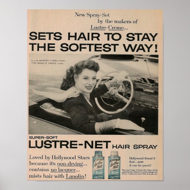 1957 Hairspray Ad Poster (Front)