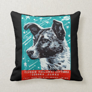 1957 Laika the Space Dog Cushion