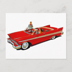 1957 Plymouth Belvedere Convertible Coupe Postcard