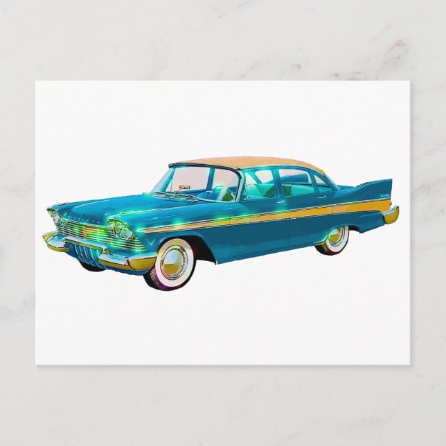 1957 Plymouth Belvedere Postcard (Front)