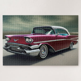 1957 Pontiac Bonneville classic car Jigsaw Puzzle