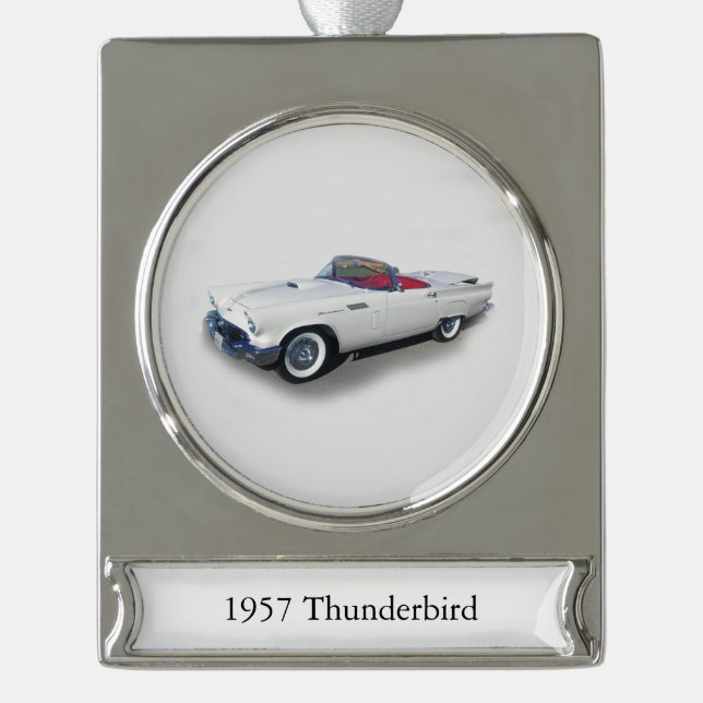 1957 Thunderbird banner ornament (Front)