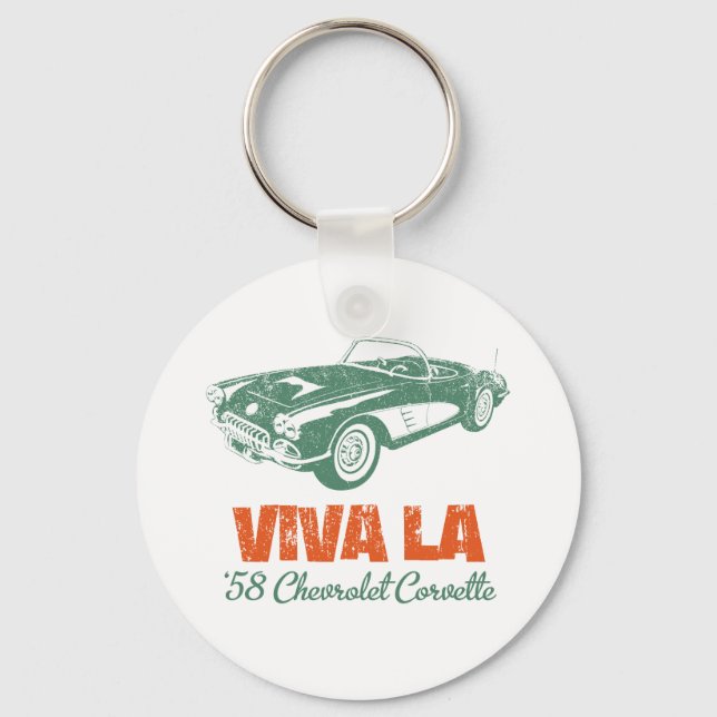 1958 Chevrolet Corvette Key Ring (Front)