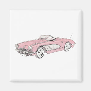 1958 Chevy Corvette Magnet