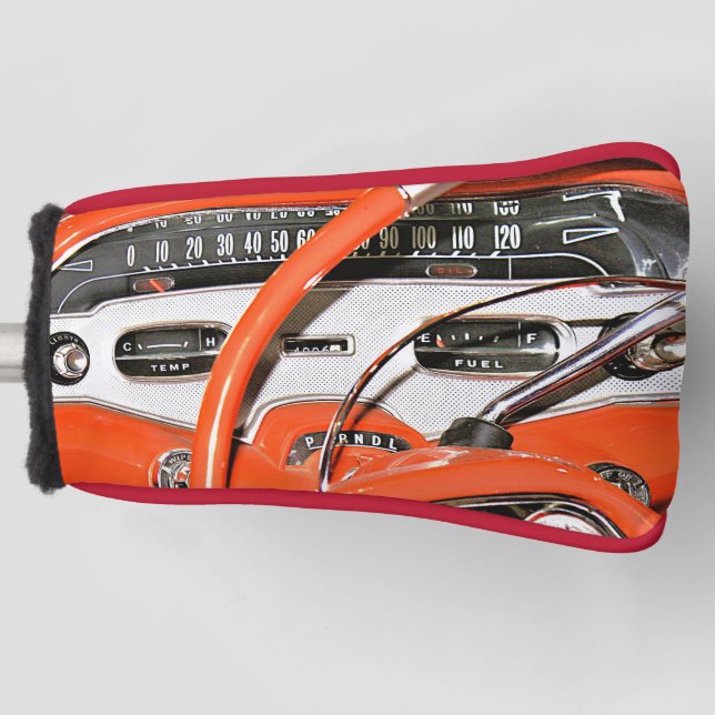 1958 Classic Car Dashboard Golf Head Cover (Front)