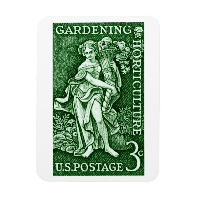 1958 Gardening + Horticulture Stamp Magnet (Vertical)