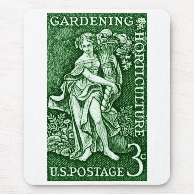 1958 Gardening + Horticulture Stamp Mouse Pad (Front)