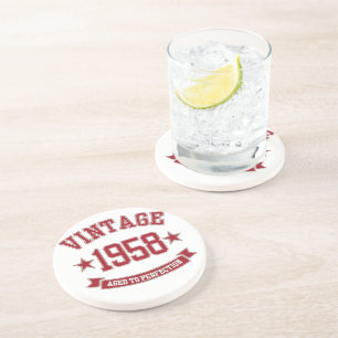 1958 Vintage Aged to Perfection Coaster