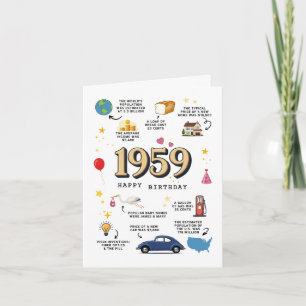 1959 Birthday Card For Dad or Mum