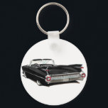 1959 Cadillac Black Car Key Ring<br><div class="desc">Keychain Template</div>
