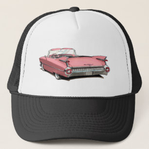 1959 Cadillac Pink Car Trucker Hat