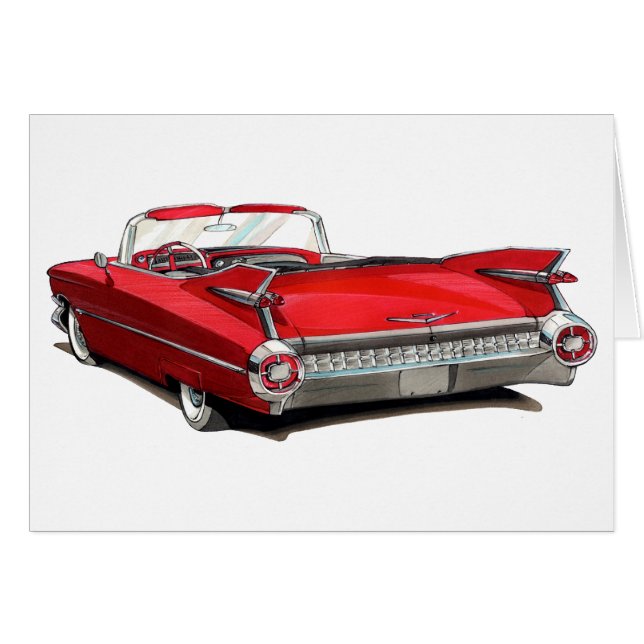 1959 Cadillac Red Car (Front Horizontal)