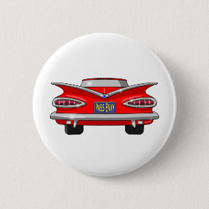 1959 Chevrolet Chevy Impala Pass Envy 6 Cm Round Badge