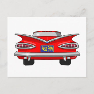 1959 Chevrolet Chevy Impala Pass Envy Postcard