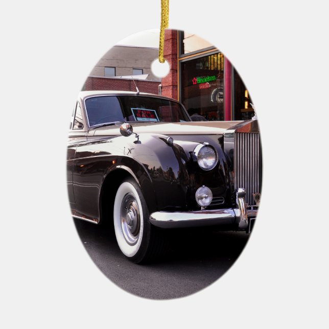 1959 Classic Rolls Royce Ceramic Tree Decoration (Front)