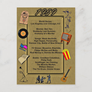 1959 Great Events Birthday Card