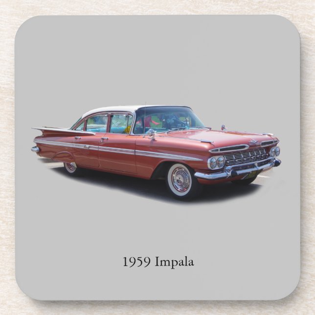 1959 Impala set of 6 coasters (Front)