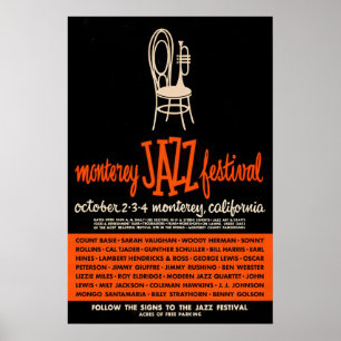 1959 Monterey Jazz Festival jazz poster