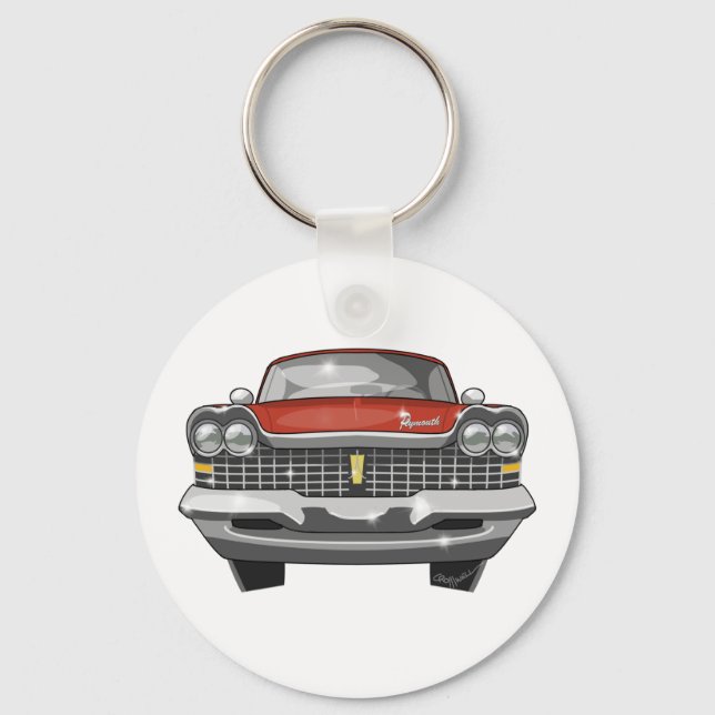 1959 Plymouth Fury Key Ring (Front)