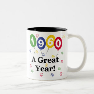 1960 A Great Year Birthday Two-Tone Coffee Mug