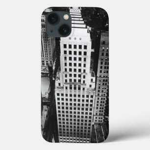 1960: An aerial view of a Chicago skyscraper iPhone 13 Case