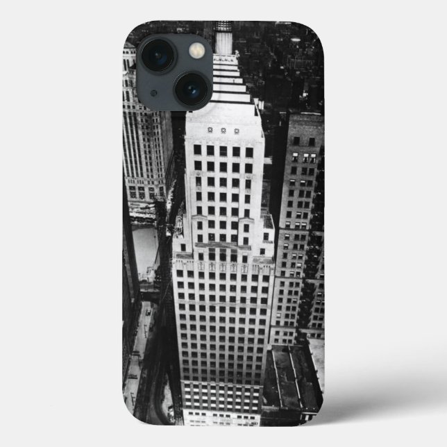 1960:  An aerial view of a Chicago skyscraper Case-Mate iPhone Case (Back)