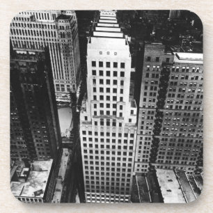 1960: An aerial view of a Chicago skyscraper Coaster