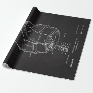 1960 Beer Barrel Patent Wrapping Paper