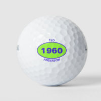 1960 Editable 60th Birthday Green Personalised