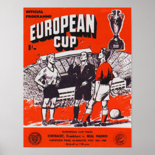 1960 EURO CUP PROGRAMME POSTER PRINT