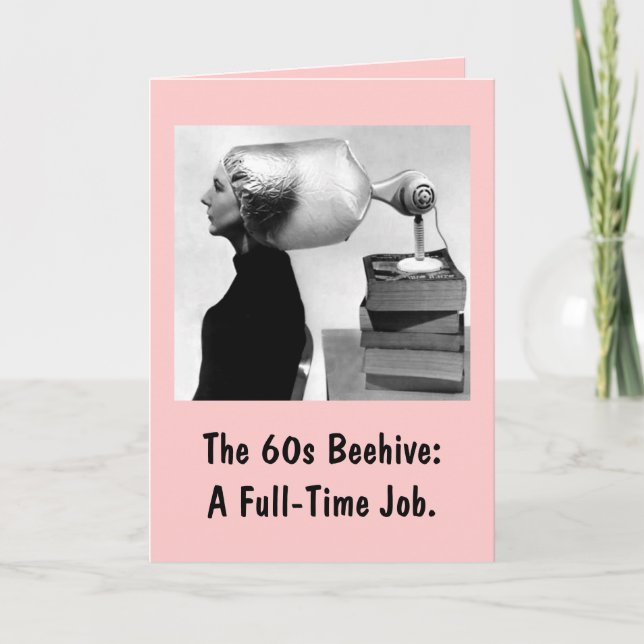 1960 Hairdo Greeting Card ~ Customise! (Front)