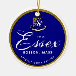 1960 Hotel Essex Boston Ceramic Tree Decoration
