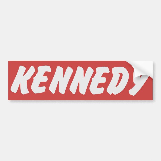 1960 John F. Kennedy Vintage Bumper Sticker JFK (Front)