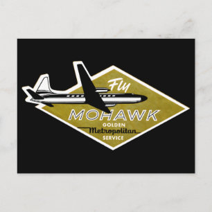 1960 Mohawk Airlines II Postcard