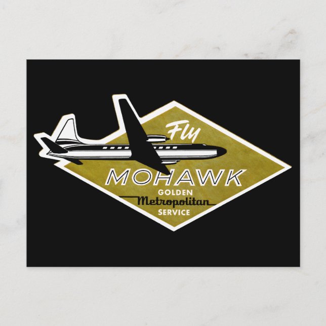 1960 Mohawk Airlines II Postcard (Front)