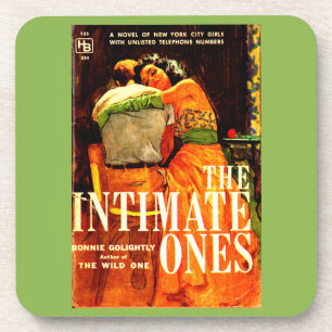 1960 pulp novel cover The Intimate Ones Coaster