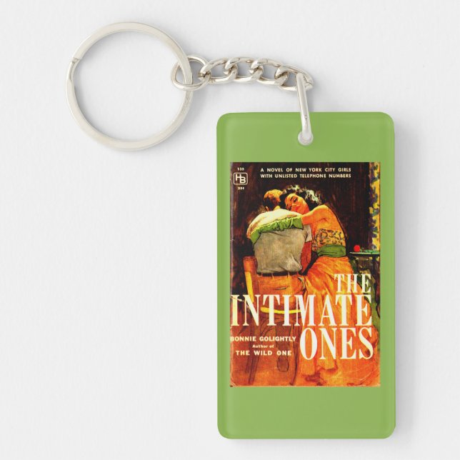 1960 pulp novel cover The Intimate Ones Key Ring (Front)